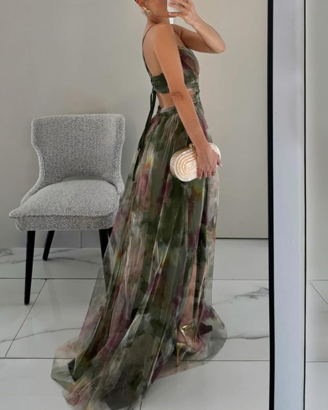 Women’s Summer Floral Maxi Dress, Lightweight and Elegant
