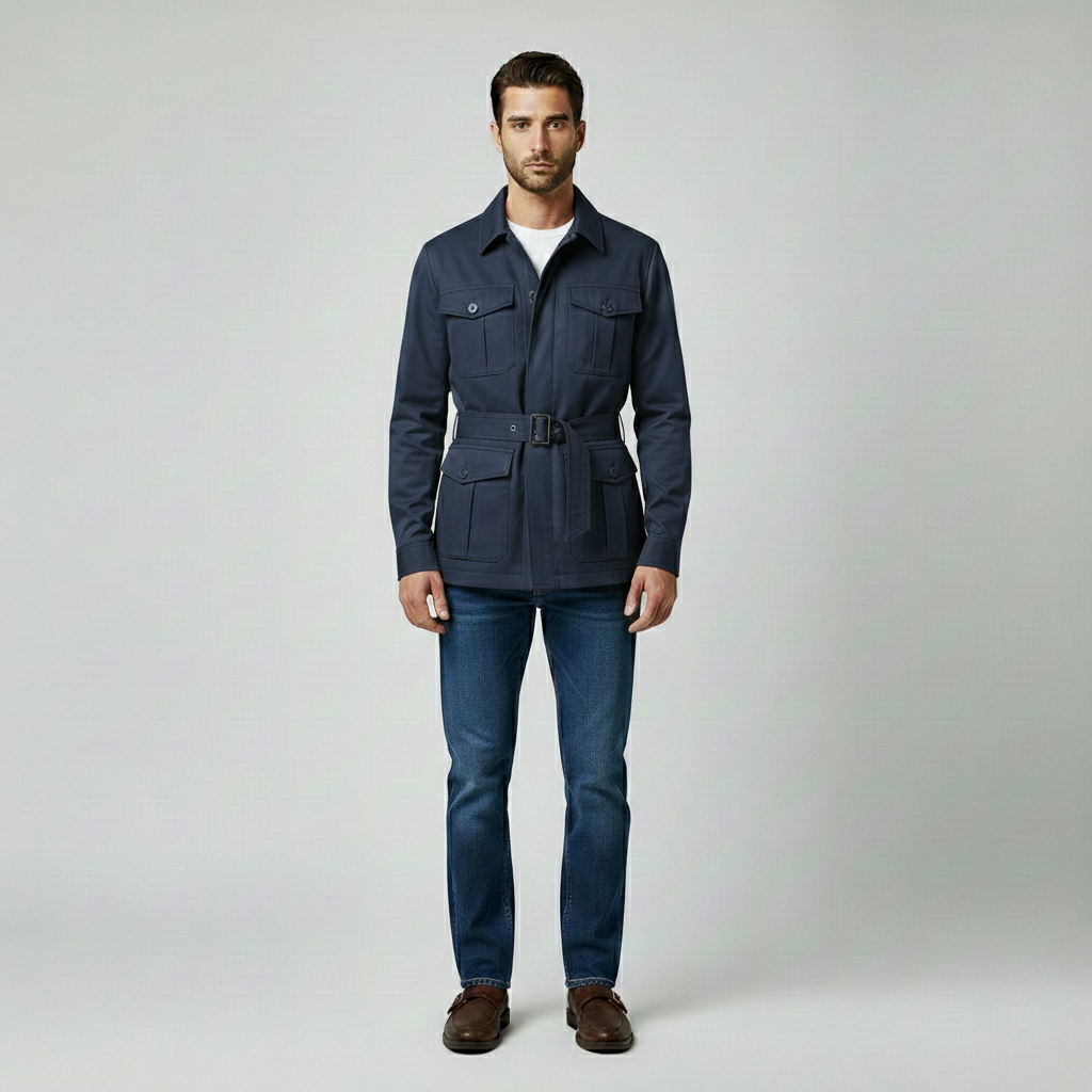 Belted Field Safari Jacket