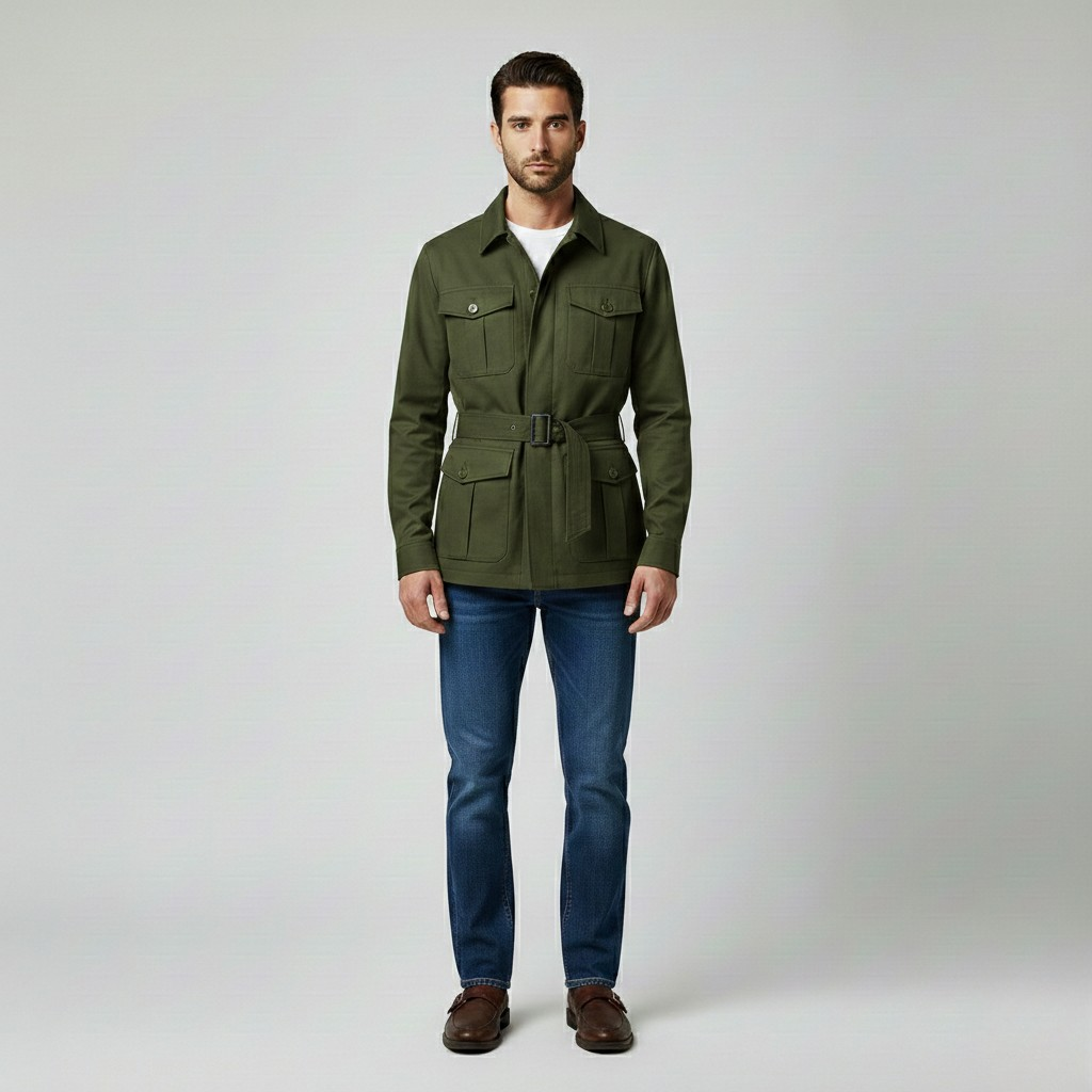 Belted Field Safari Jacket