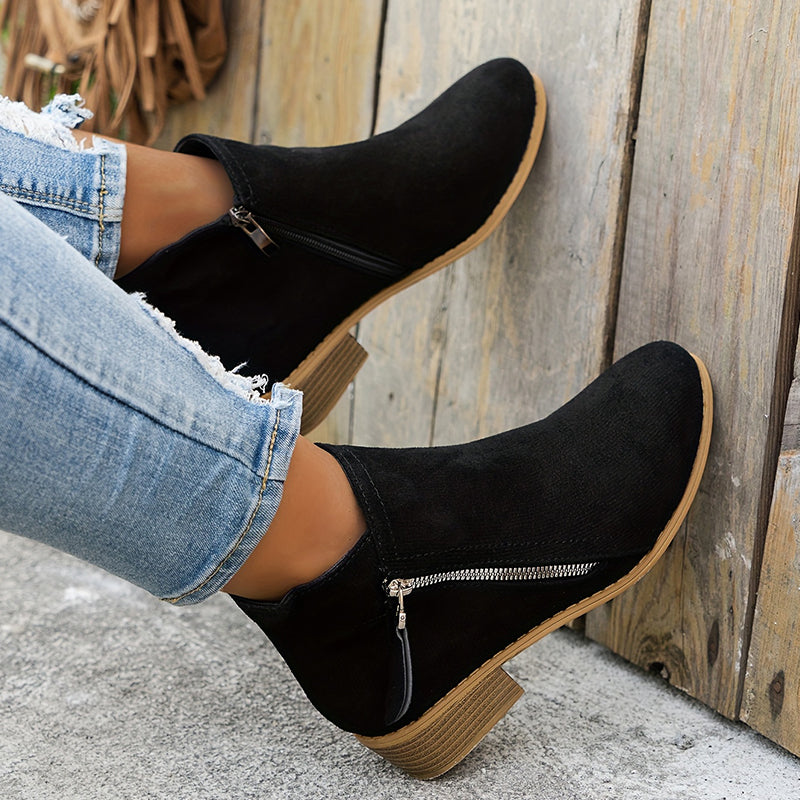 Elegant zipper shoes women soft fit stylish daily comfort