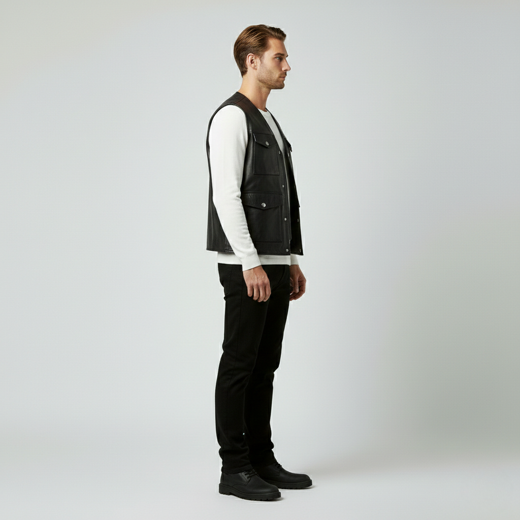Leather Utility Vest