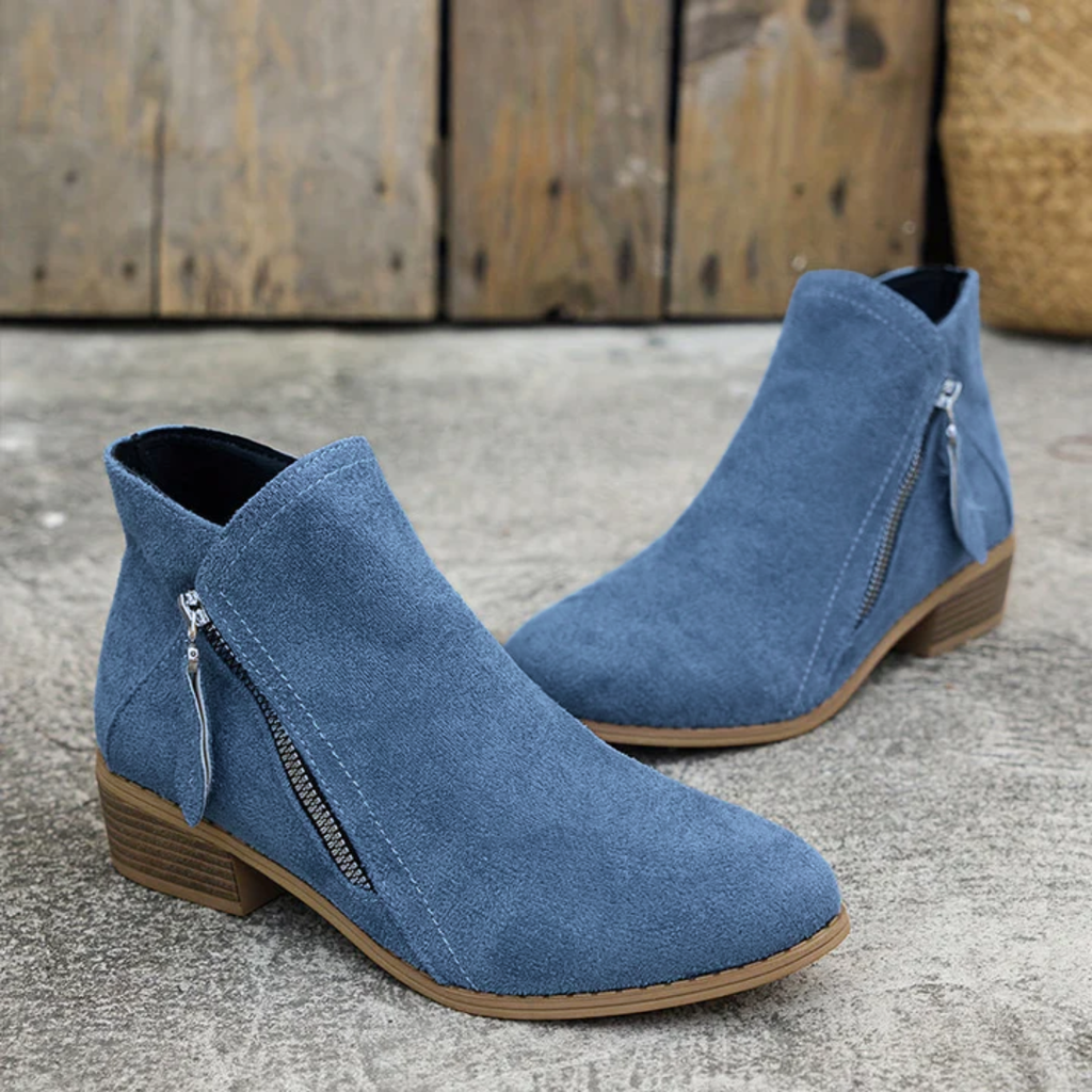 Elegant zipper shoes women soft fit stylish daily comfort