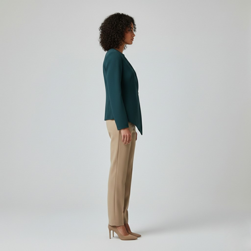Asymmetric Tailored Blazer Top