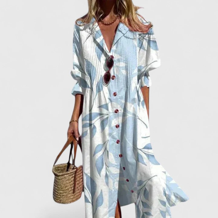 Boho Maxi Dress, Relaxed Fit with Breathable Fabric for Warm Days