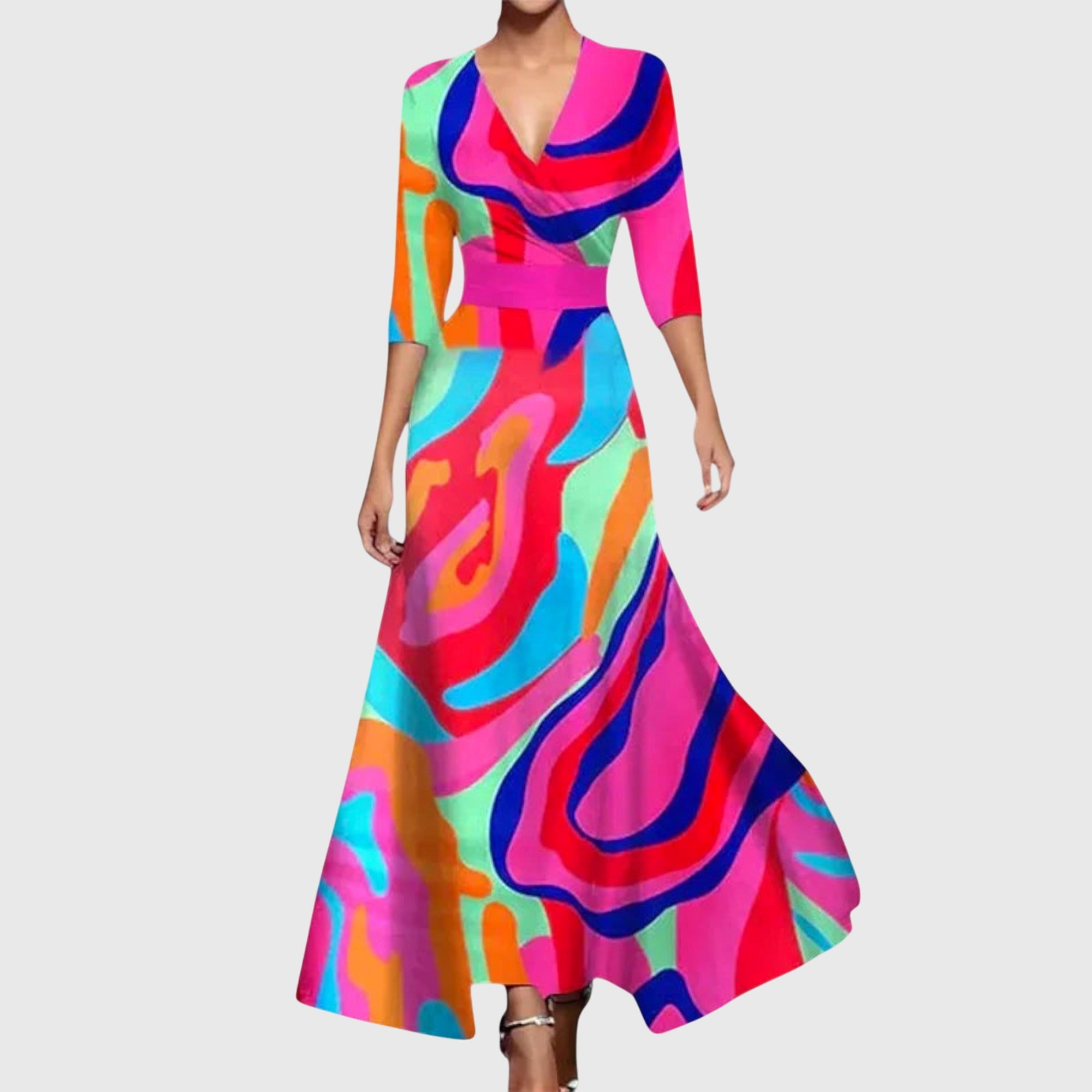 Classic Elegant Dress, Soft Stretch Fabric with Flattering Shape