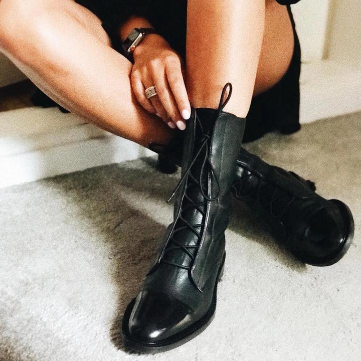 Stylish Women's Leather Ankle Boots – Comfortable Everyday Footwear