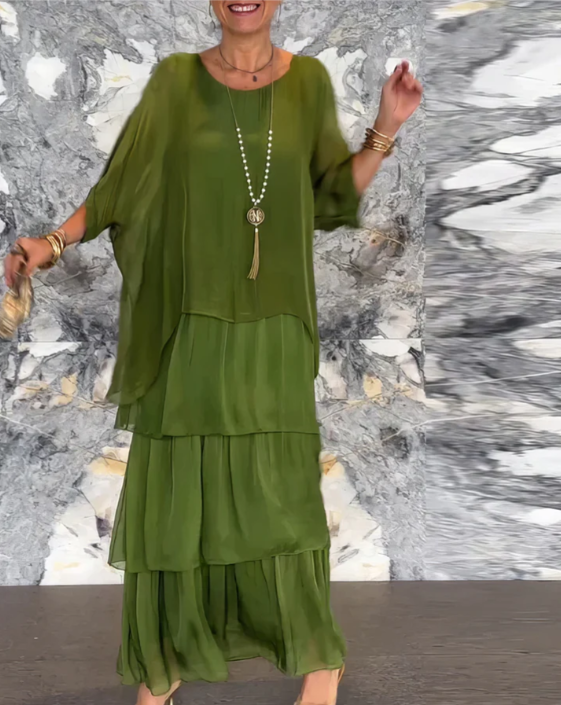 Elegant Maxi Dress, Breathable Comfort with Flattering Flowing Look