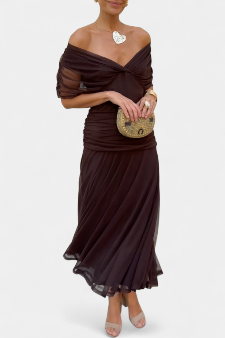 Classic Elegant Dress, Soft Stretch Fabric with Flattering Shape