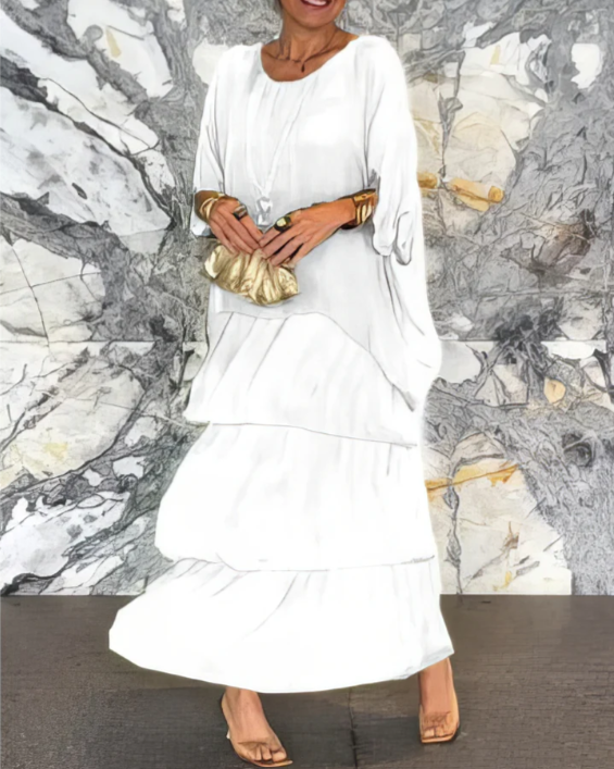 Elegant Maxi Dress, Breathable Comfort with Flattering Flowing Look