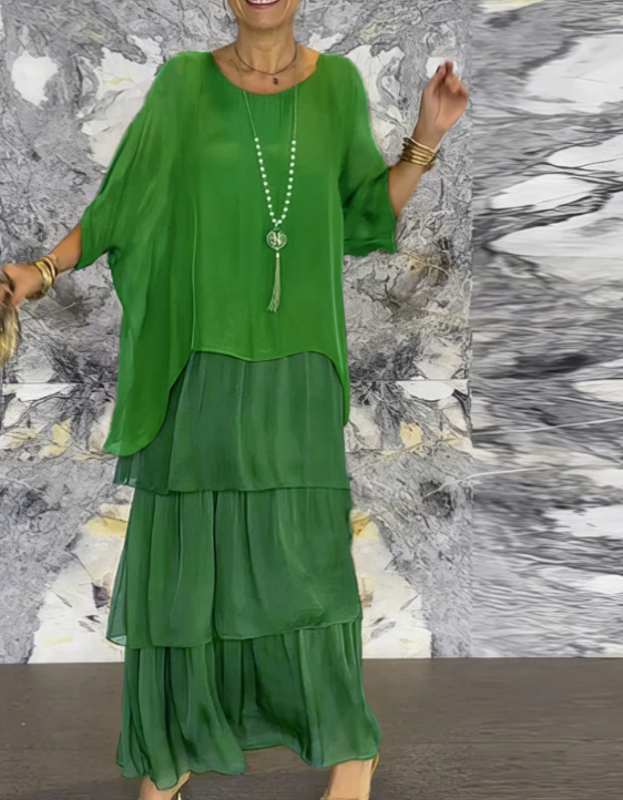 Elegant Maxi Dress, Breathable Comfort with Flattering Flowing Look