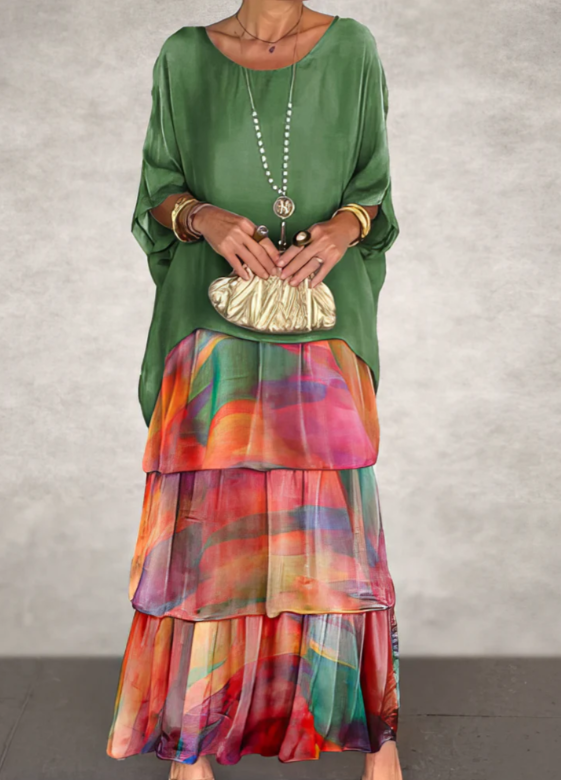 Elegant Maxi Dress, Breathable Comfort with Flattering Flowing Look