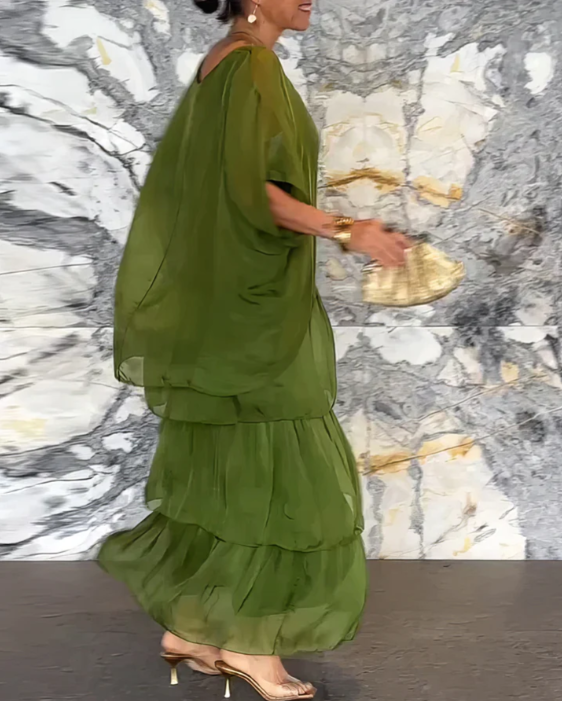 Elegant Maxi Dress, Breathable Comfort with Flattering Flowing Look