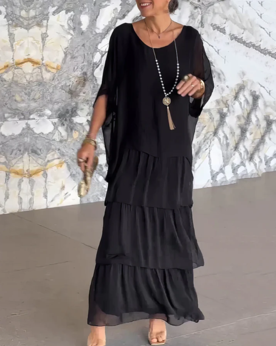 Elegant Maxi Dress, Breathable Comfort with Flattering Flowing Look