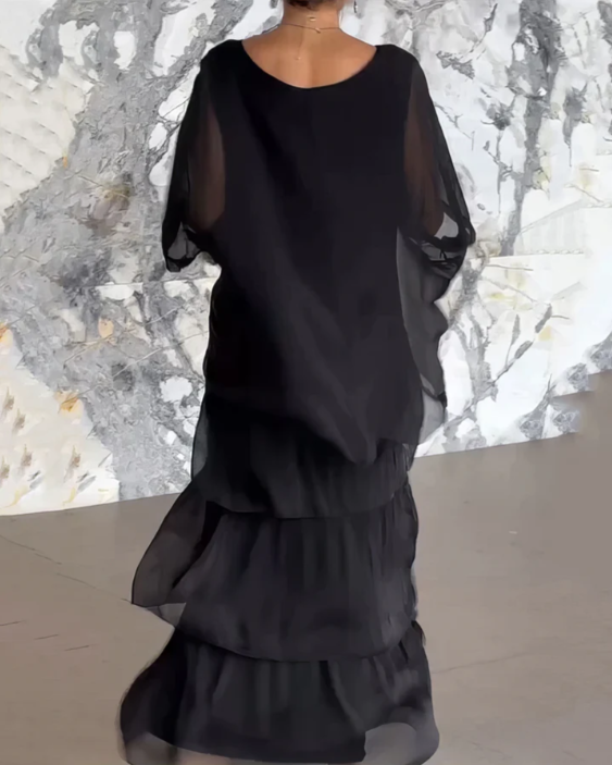 Elegant Maxi Dress, Breathable Comfort with Flattering Flowing Look