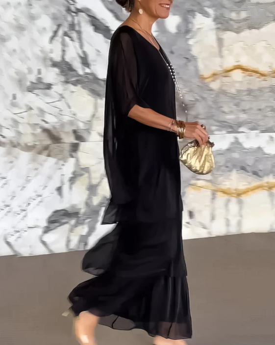 Elegant Maxi Dress, Breathable Comfort with Flattering Flowing Look