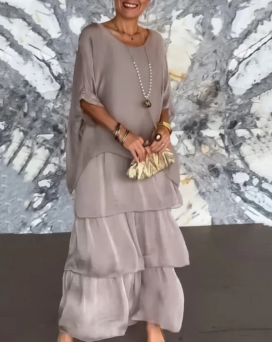 Elegant Maxi Dress, Breathable Comfort with Flattering Flowing Look