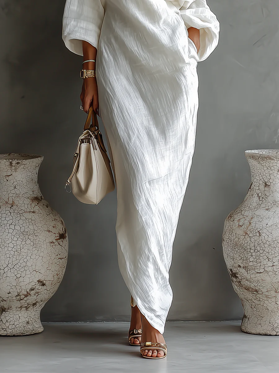 Elegant Maxi Dress, Breathable Comfort with Relaxed Flattering Fit