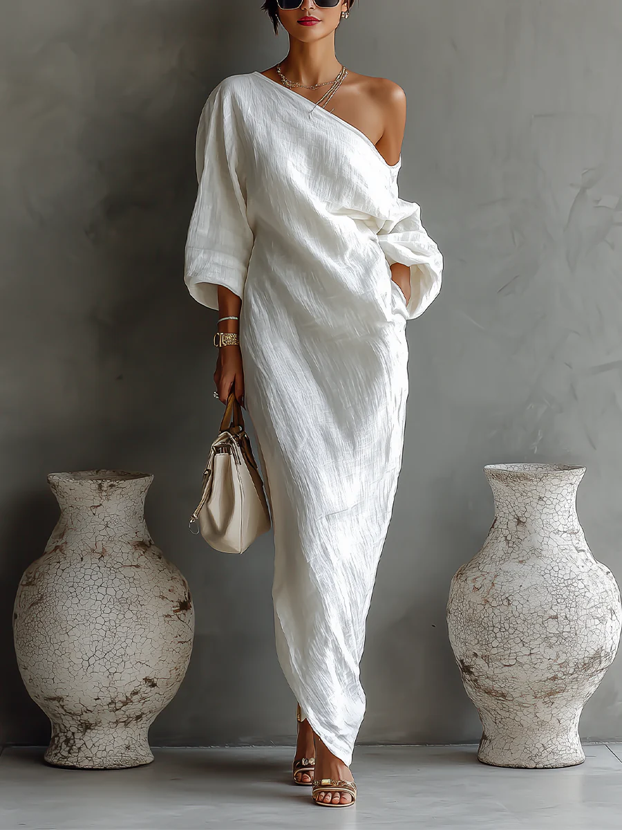 Elegant Maxi Dress, Breathable Comfort with Relaxed Flattering Fit