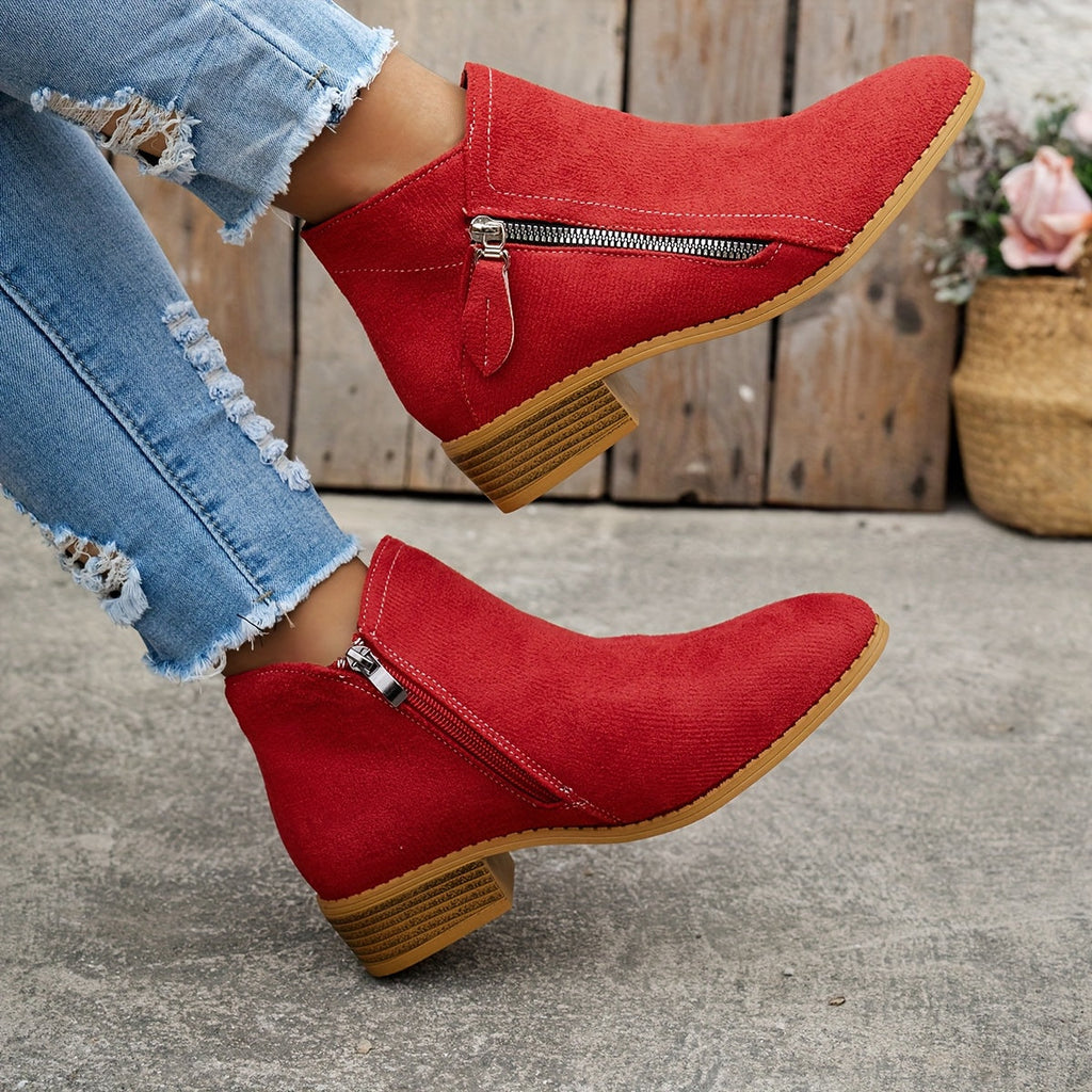 Elegant zipper shoes women soft fit stylish daily comfort