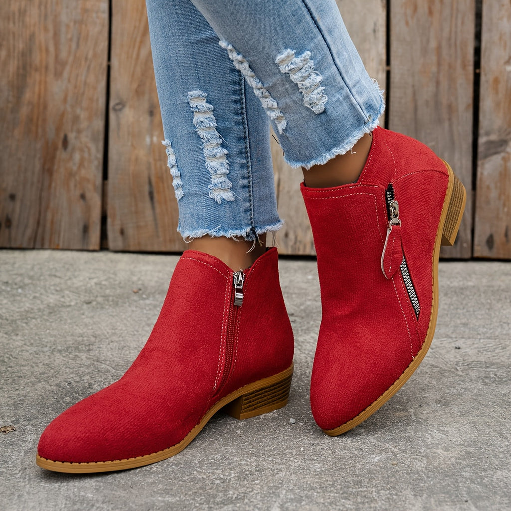 Elegant zipper shoes women soft fit stylish daily comfort