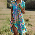 Elegant boho chic summer dress women soft flowy comfort style