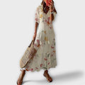 Elegant women boho dress soft breathable fabric stylish fit
